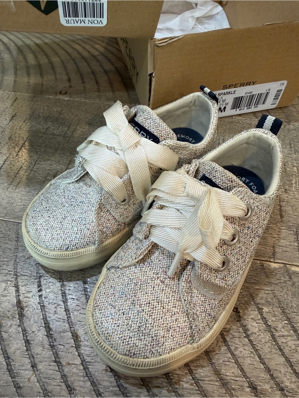 Toddler sparkly sperrys